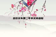 贷款买车第二年不买商业险