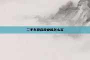 二手车贷款商业险怎么买