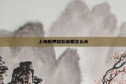上海抵押贷款逾期怎么办
