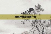 耳鸣声像吹风机一样