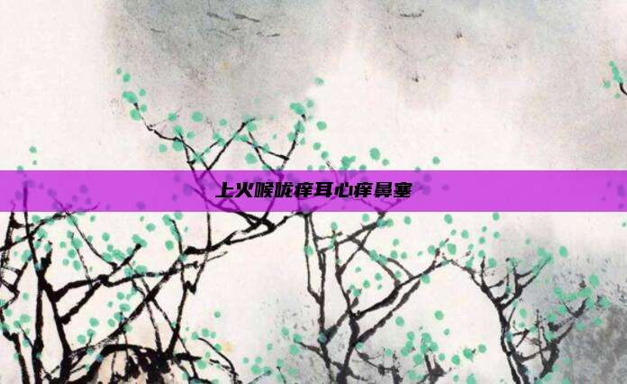 上火喉咙痒耳心痒鼻塞