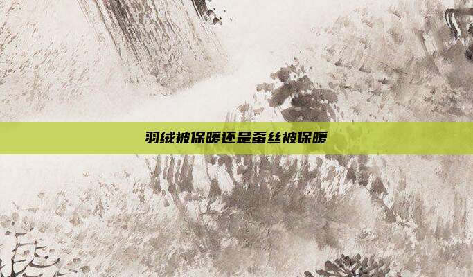 羽绒被保暖还是蚕丝被保暖