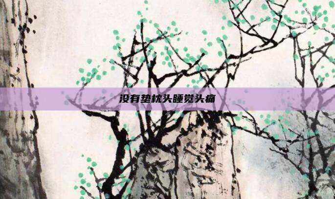 没有垫枕头睡觉头痛