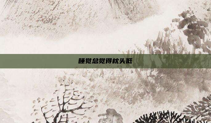 睡觉总觉得枕头低