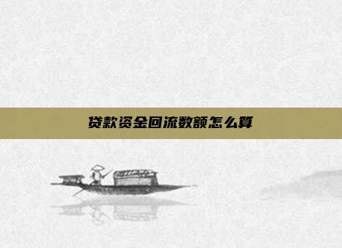 贷款资金回流数额怎么算